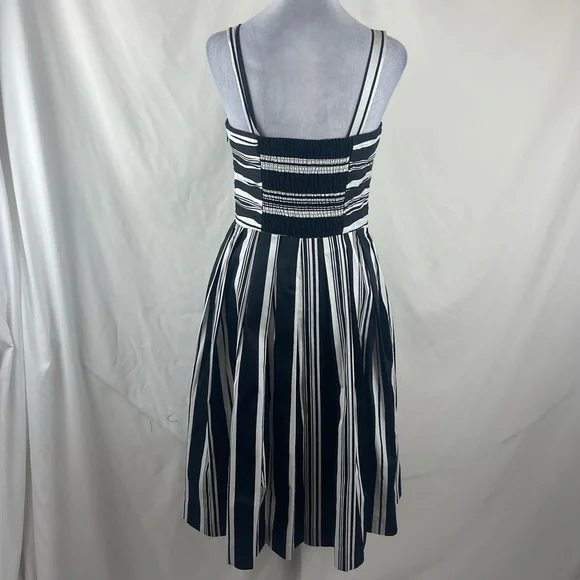 WHBM Black White Striped Floral Sundress Dress NWT - Picture 5 of 13